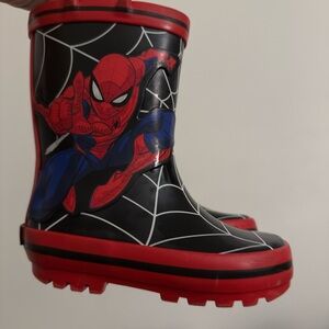 Spider-Man Kids Rain Boots in Black and Red